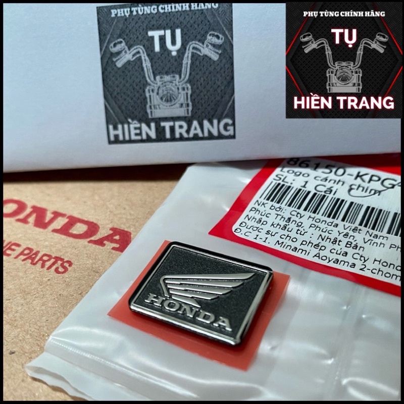 LOGO CÁNH CHIM HONDA VUÔNG Made in Japan CHÍNH HÃNG HONDA