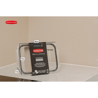 Hộp nhựa đựng thực phẩm cao cấp Tritan Brilliance size 2.3L Rubbermaid USA
