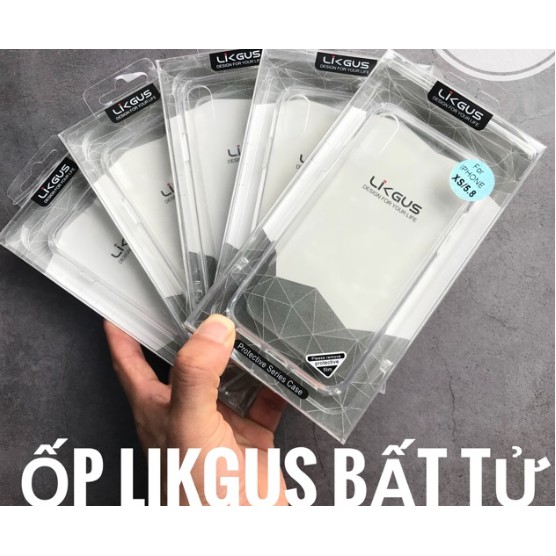 iPhone 6 đến 11 Pro Max_Ốp Likgus Bất Tử Viền Dẻo Lưng Cứng Siêu Bền Chống sốc