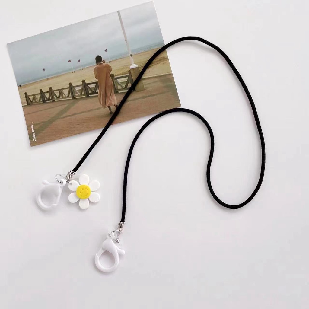 Dây Đeo Mặt Nạ Mắt Bằng Nylon Họa Tiết Hoa Nhỏ Hoạt Hình Đơn Giản Phong Cách Hàn Quốc