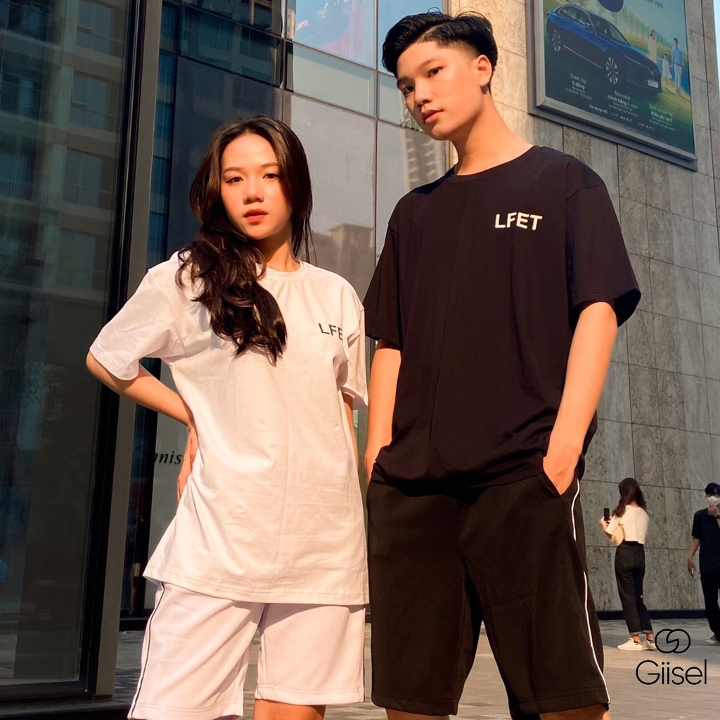 Áo thun nam nữ phông unisex tay lỡ form rộng oversize tee COTTON cổ tròn in hình LFET màu trắng đen đẹp rẻ hiệu Giisel