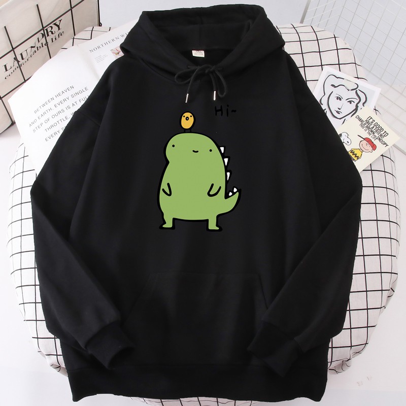 Áo hoodie khủng long Hi in ngực HARI0320