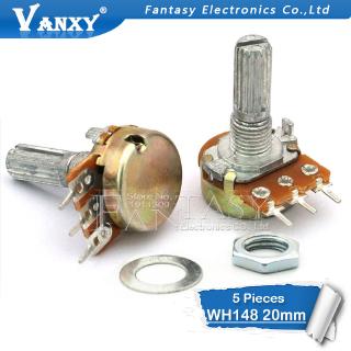 Set 5 Chiết Áp Wh148 3pin 20mm B1K B2K B5K B10K B20K B50K B100K B250K B500K B1M 1k 2k 5k 10k 20k 50k 100k 250k 500k 1m