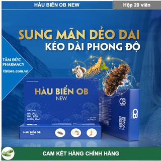 HÀU BIỂN OB NEW [Hộp 20 viên] - Tăng cường sinh lý nam, kéo dài quan hệ, hỗ trợ rối loạn cương dương [Hàu OB new/alipas]