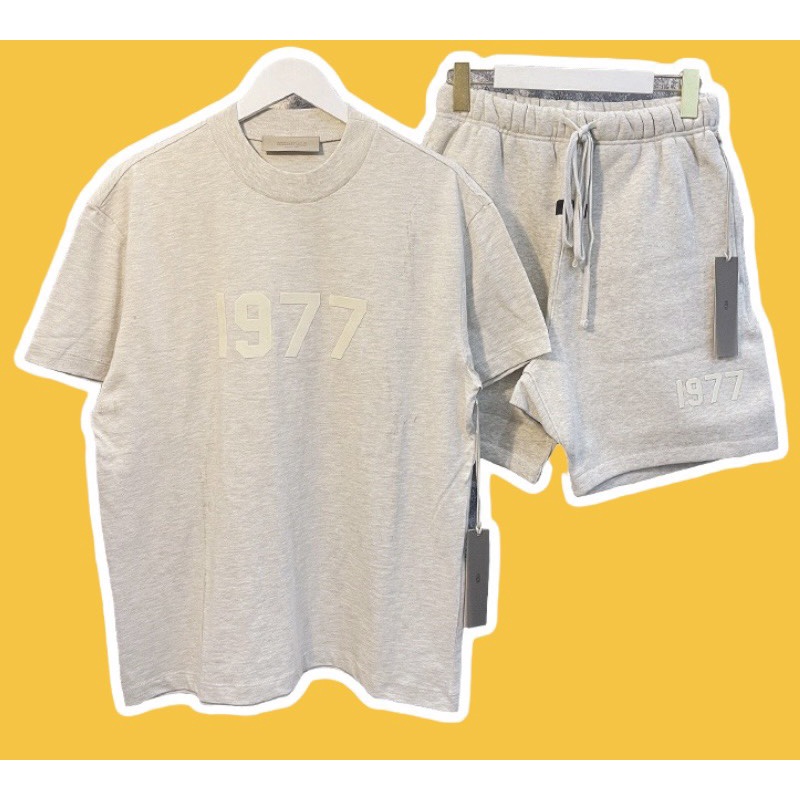 Set Quần Áo FOG Fear Of God ESSENTIALS SS22 1977 Light Oatmeal
