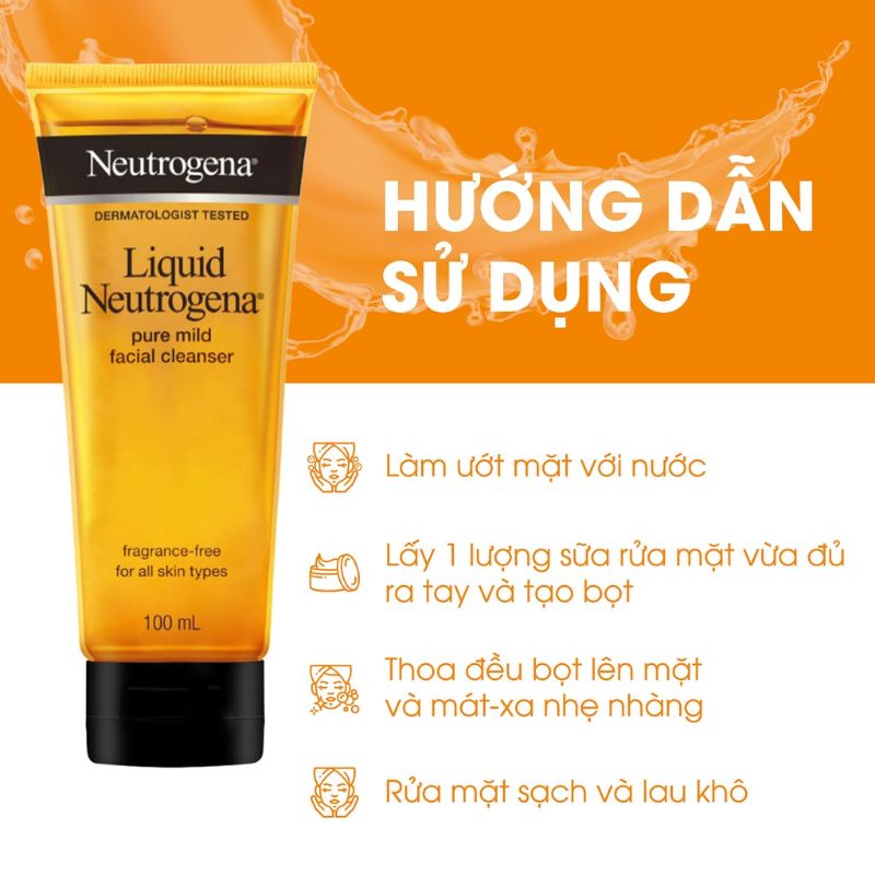 Sữa rửa mặt Neutrogena dịu nhẹ 100ml