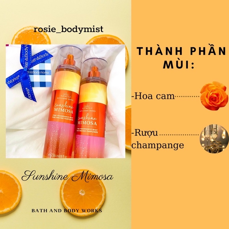 [AUTH] xịt thơm Sunshine Mimosa | Thế Giới Skin Care