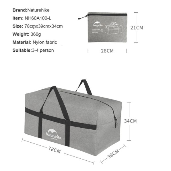 Túi đựng đồ dã ngoại NatureHike NH17S021-L