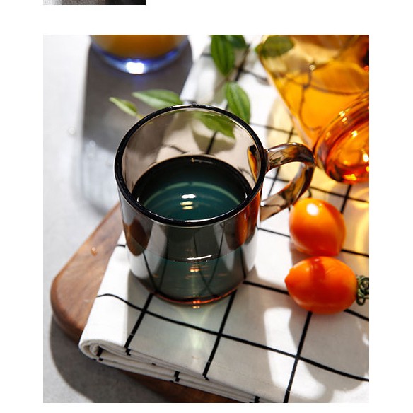 Bộ 6 ly có quai D4020C Duralex - Lys Nâu khói Creole 260 ml Thủy tinh cường lực cao cấp Pháp