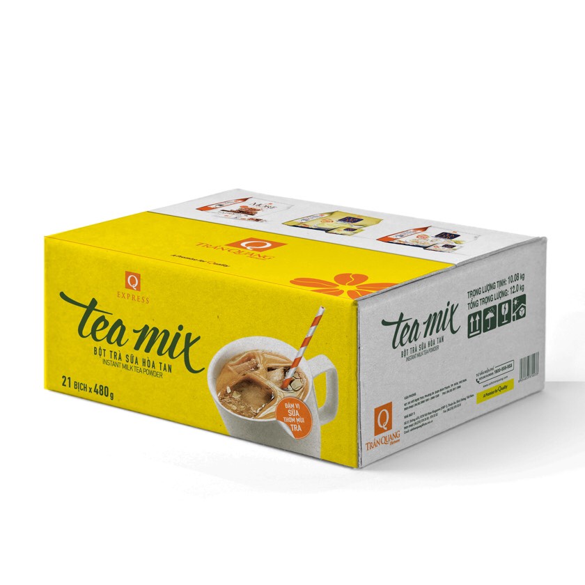 Trà sữa hoà tan Tea Mix TRẦN QUANG (24 gói/túi)