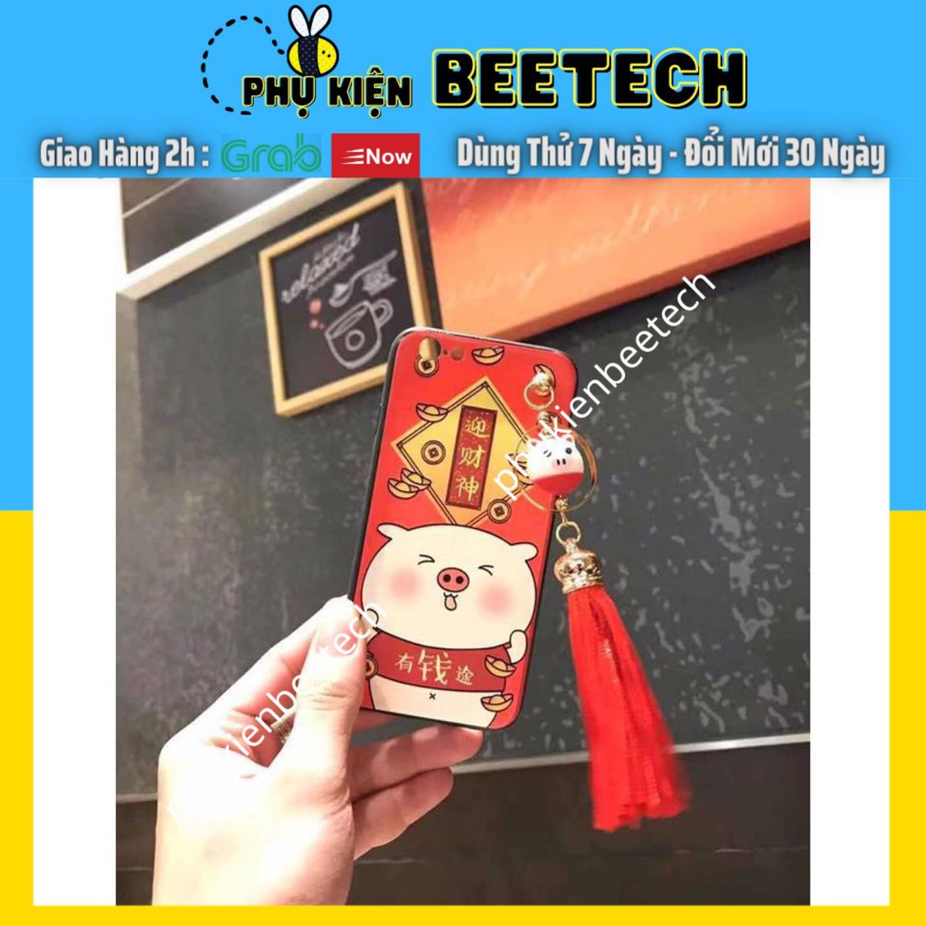 Ốp Thần Tài có tua rua hoặc móc chuông cho iPhone- Beetechvietnam