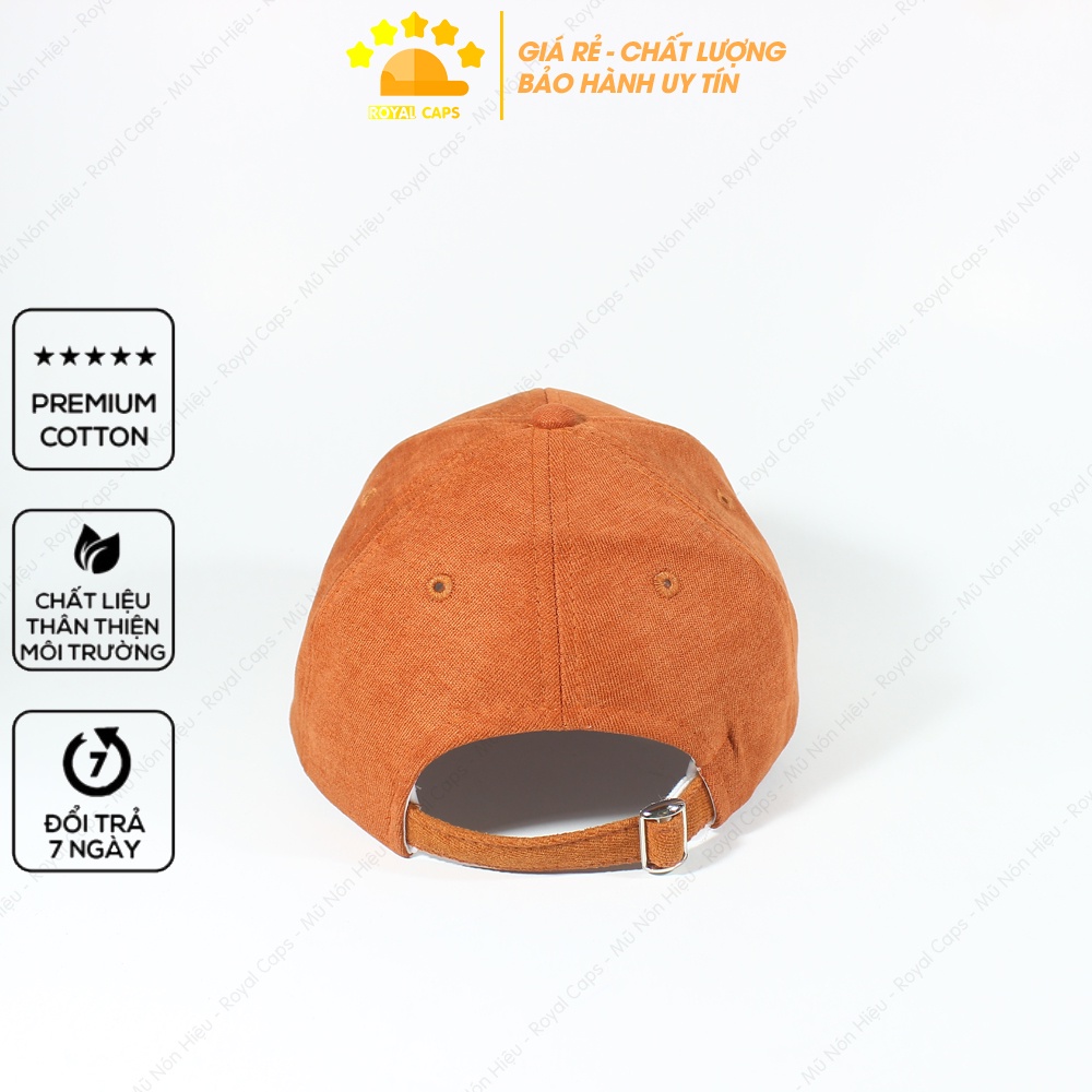 Mũ Lưỡi Trai Nón Lưỡi Trai Nam Nữ Nhung Mịn Hàn Quốc Thêu SECOND THOUGHT Nón Kết - Royal Caps