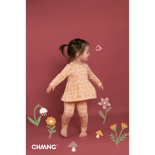Chaang bộ quần áo dài tay cho bé gái Park SS2022D10