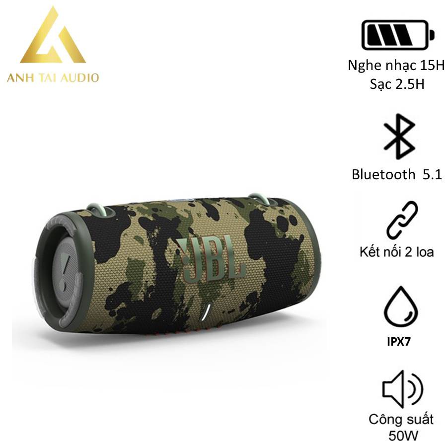 Loa nghe nhạc Bluetooth JBL XTREME 3, nhập khẩu chính hãng,Bas cực sâu,chống nước,Pin sử dụng lên tới 15h anh tài audio
