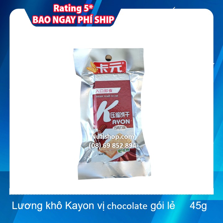 Lương khô Kayon vị Chocolate gói lẻ 45g