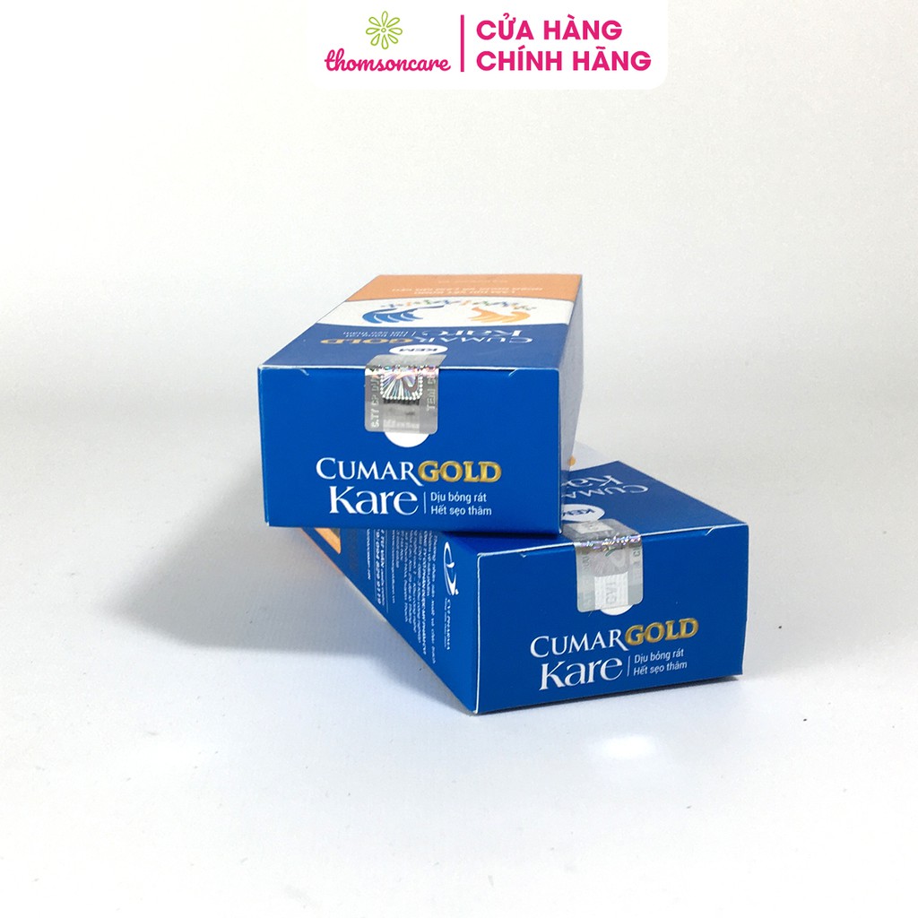 Kem sẹo CumarGold Kare tuýp 30g bảo vệ da làm dịu vết bỏng bô nước sôi dầu ăn côn trùng cắn mờ sẹo tái tạo biểu bì