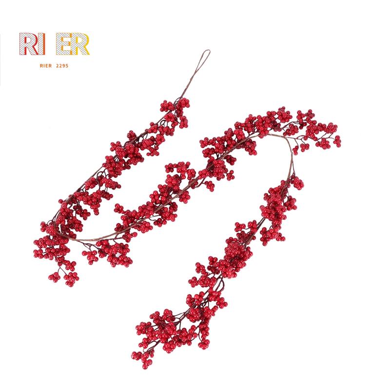 Vòng nguyệt quế đỏ 5.9 Ft trang trí Giáng Sinh
