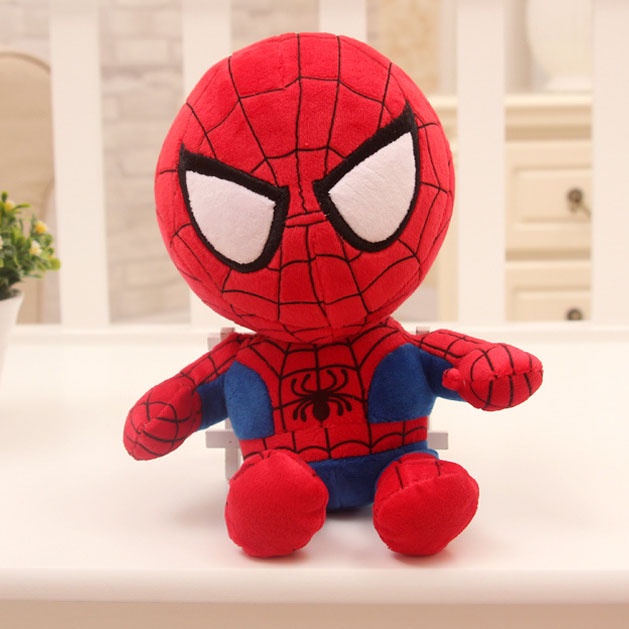 Gấu Bông Chibi Avengers Người Nhện Đội Trưởng Mỹ Người Dơi Người Sắt Siêu Nhân Cao Cấp - G84 - Babi mama