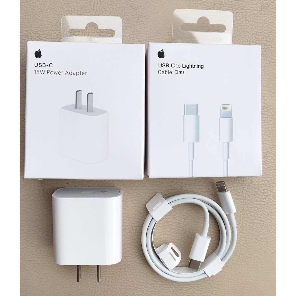 🌟💧[HOT]🌟💧 Bộ sạc nhanh IPhone 11 pro max 18W full box zin máy chân dẹp US [GIÁ RẺ]🌟💧