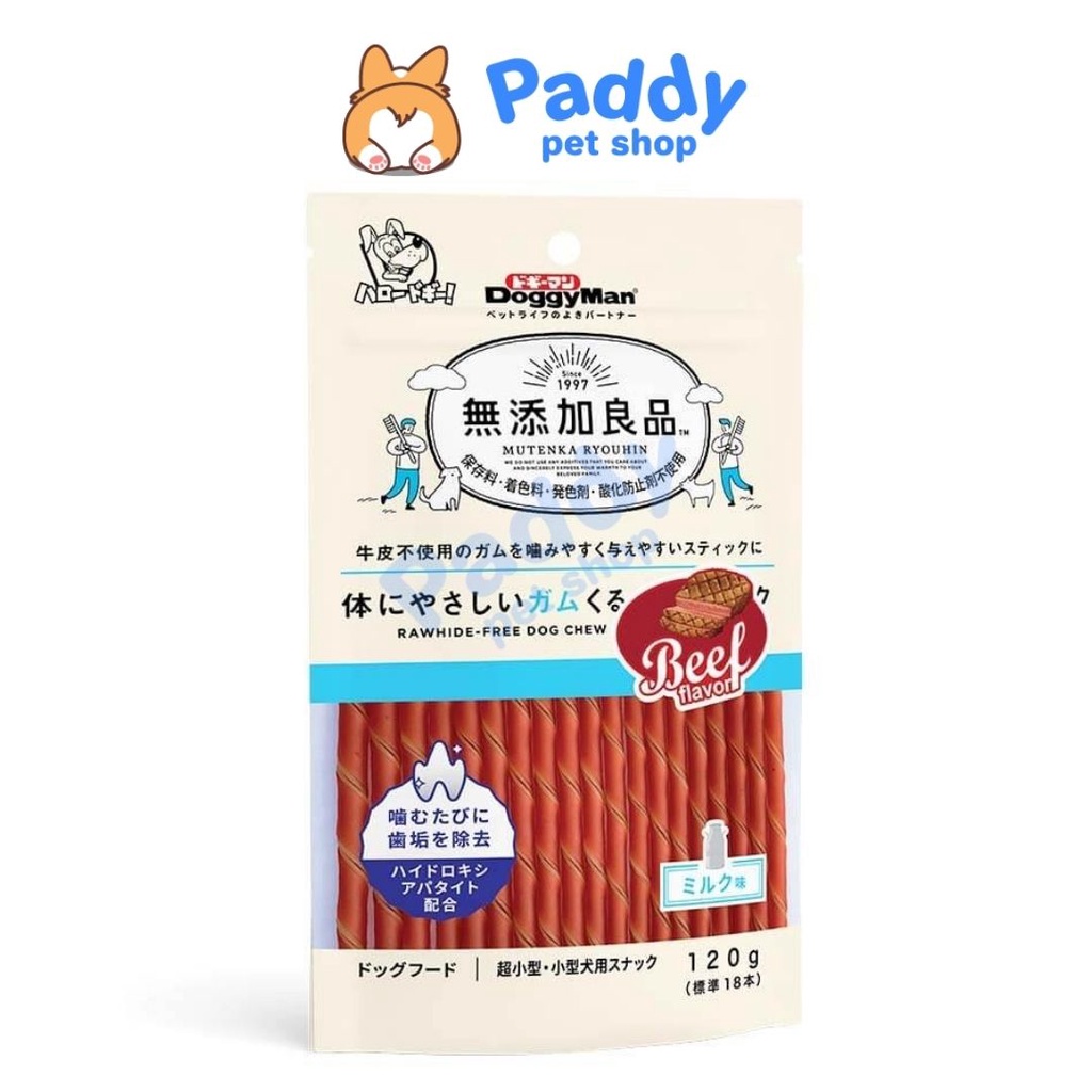 Que Gặm Phô Mai DoggyMan Snack Cho Chó (120g)