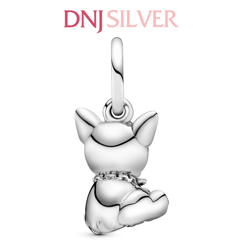Charm bạc 925 cao cấp, hàng chuẩn bạc - Charm Bulldog Puppy Dog thích hợp để mix vòng tay charm - DN215
