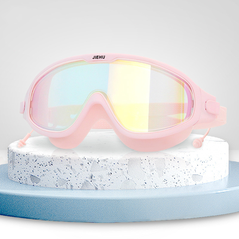 Kính bơi tập luyện khung lớn chống nước và chống sương mù Thiết bị kính HD mới dành cho nam và nữ kính bơi cận thị kính bơi