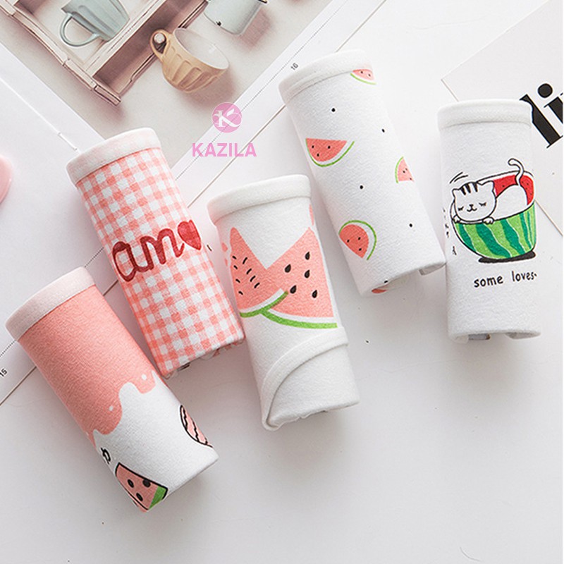 [Mã 12FASHIONSALE1 giảm 10K đơn 50K] Quần lót Teen nữ dễ thương hình Dưa Hấu, Quần lót nữ cotton kháng khuẩn Kazila QLT6 | BigBuy360 - bigbuy360.vn