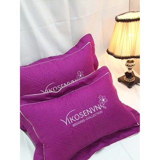 Đôi vỏ gối đầu Cotton satin nhiều màu - 45cm x 65cm (Chat để chọn màu)