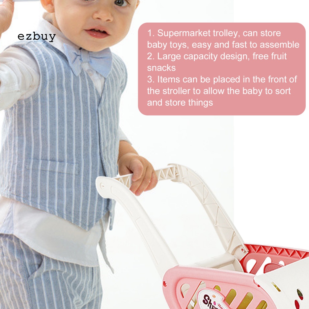 Xe Đẩy Hàng Đồ Chơi Mini Dễ Lắp Ráp Cho Bé