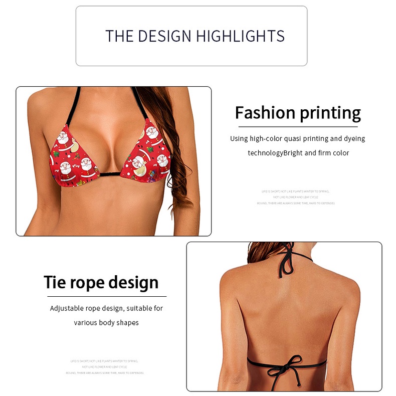 2021Hot Giáng Sinh Hàng Loạt Bãi Biển, Khu Nghỉ Mát Sexy Bikini Hai Mảnh Đồ Tắm Đồ Bơi Nữ | BigBuy360 - bigbuy360.vn