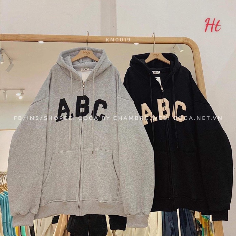 Áo khoác nỉ cotton ABC H2A