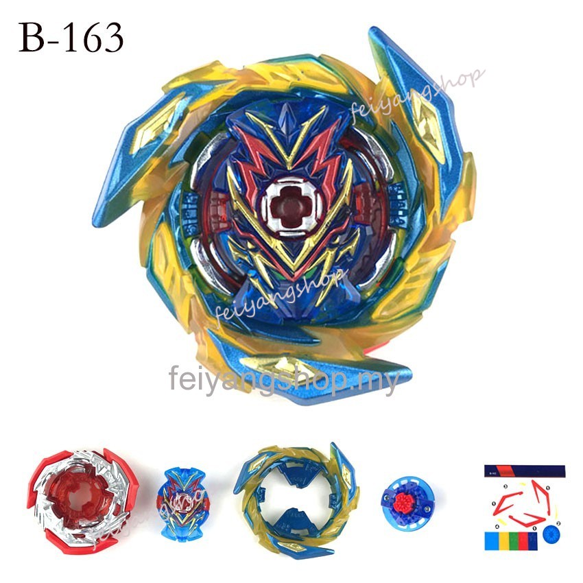 Bộ Con Quay Đồ Chơi Beyblade Burst B-173-Kim Vô Cực B-161 B-163 B-173-Red Infinite Achilles B-168 Rage Longinus B-167 Sparking Mirage Fafnir B-160 King Helios.Zn