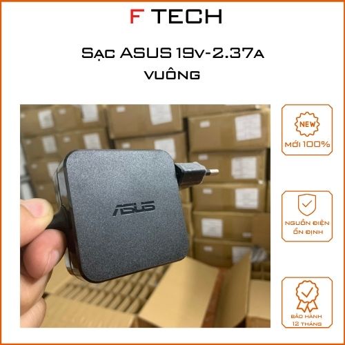 Sạc Laptop Asus 19V-2.37A 45W Vuông zin Asus x540s X540l X541U X200 X200CA Q200 Q200E E402MA E403sa S200 S200E  VivoBook
