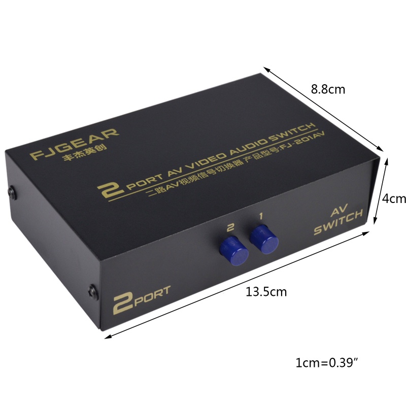 Bộ Chuyển Đổi 2 Cổng AV RCA 2 Trong 1 L / R Cho Đầu DVD SNES N64 for PS2 / 3