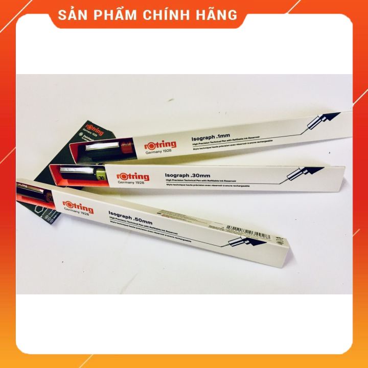 Bút vẽ kỹ thuật ♥️  ♥️ Bút kim cao cấp Rotring Isograph Technical Pen chính hãng của Đức, tặng hộp mực