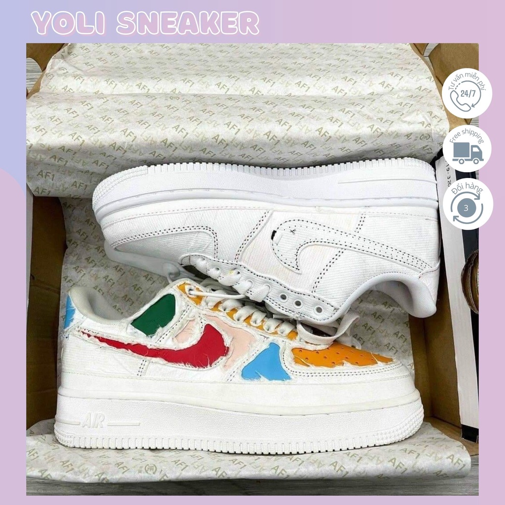 Giày Af1 Xé Bản 1:1 , Giày Thể Thao Sneaker Nam Nữ