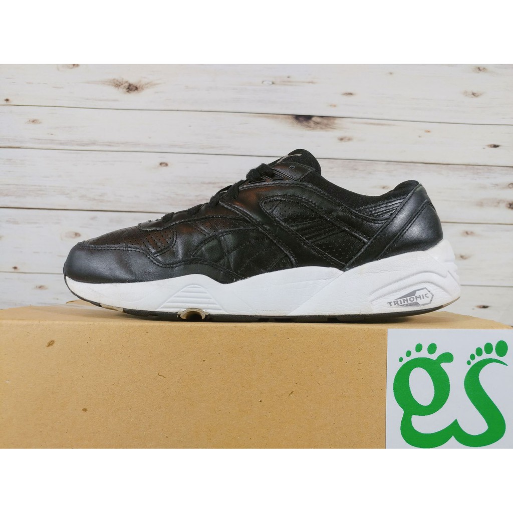 (SIZE 42) Giày thể thao chính hãng 2hand PUMA TRINOMIC R698 LEATHER