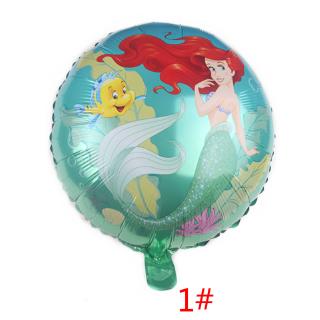 1 Bong Bóng Nhôm Hình Nàng Tiên Cá 18 inch Trang Trí Tiệc