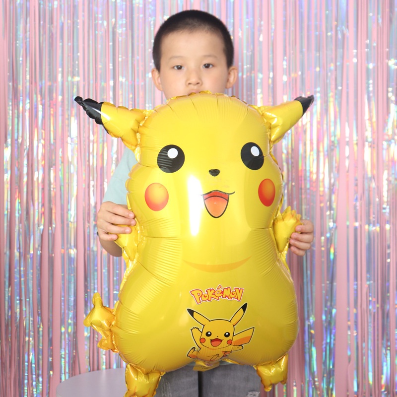 Bong Bóng Lá Nhôm Hình Pikachu Hoạt Hình Trang Trí Tiệc Sinh Nhật Cho Bé