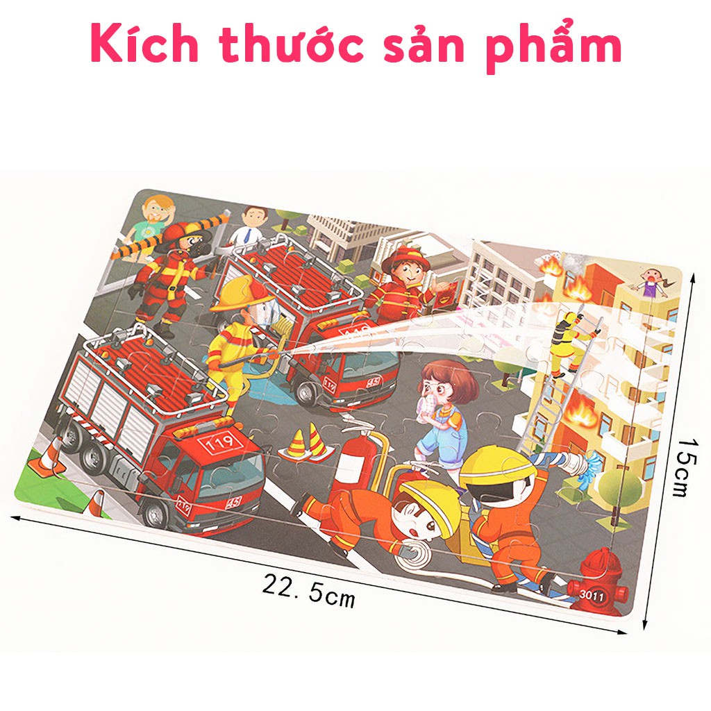 Xếp hình cho bé TUBITOYS 30 mảnh ghép nhiều mẫu mới,ghép hình phát triển tư duy bé 4+