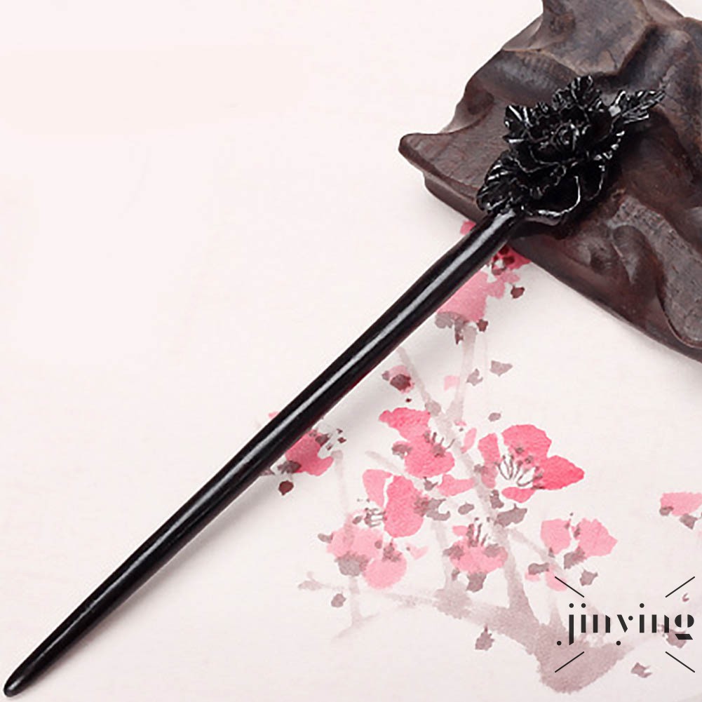 GETNOIVAS Trâm cài tóc bằng gỗ đàn hương phong cách thanh lịch dành cho nữ