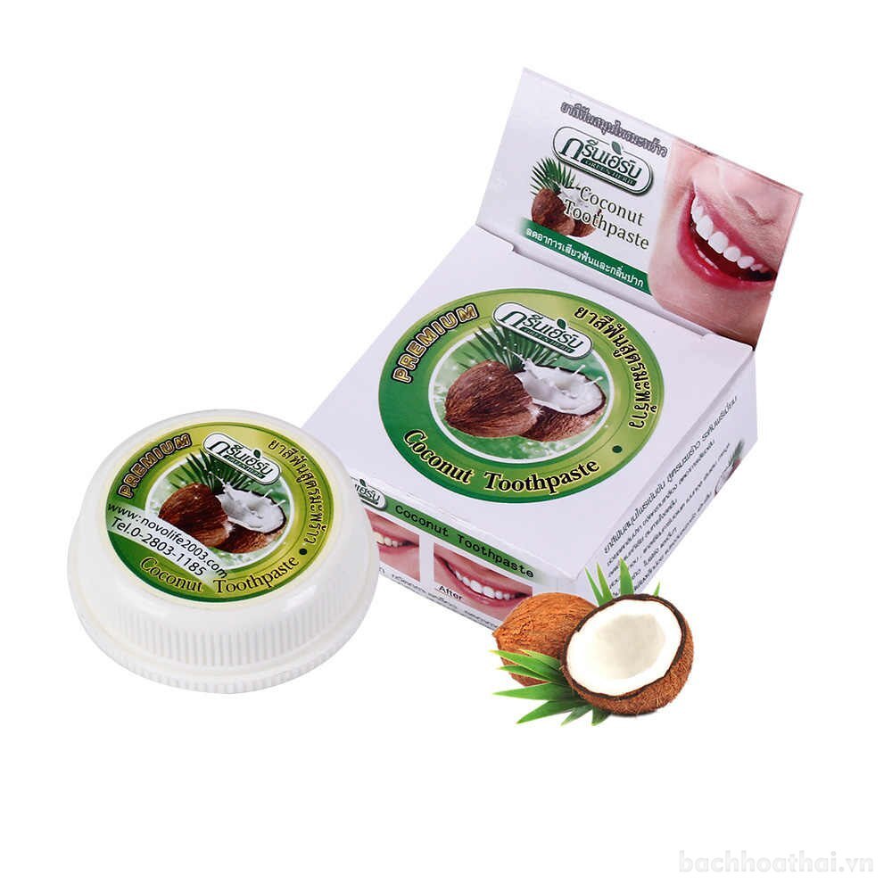 Set hai hũ kem đánh răņg thơm miệng trắŉg răņg Herbal Clove Toothpaste + Coconut Toothpaste