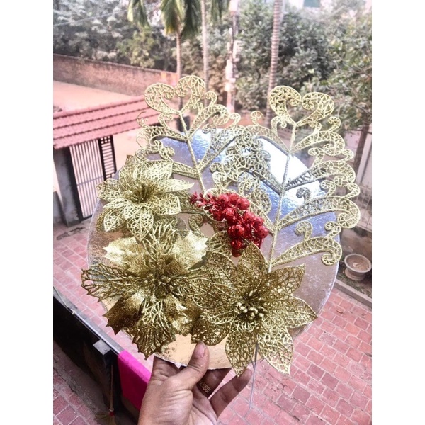 Sét phụ kiện làm tháp lễ, trang trí bánh kẹo ,hoa quả đồ thờ, đồ lễ ( Tặng keo nến)