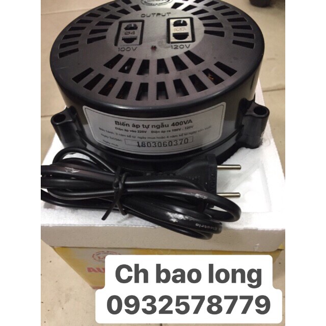 Biến áp đổi nguồn LiOA 400VA (từ 220v sang 100v - 120v)