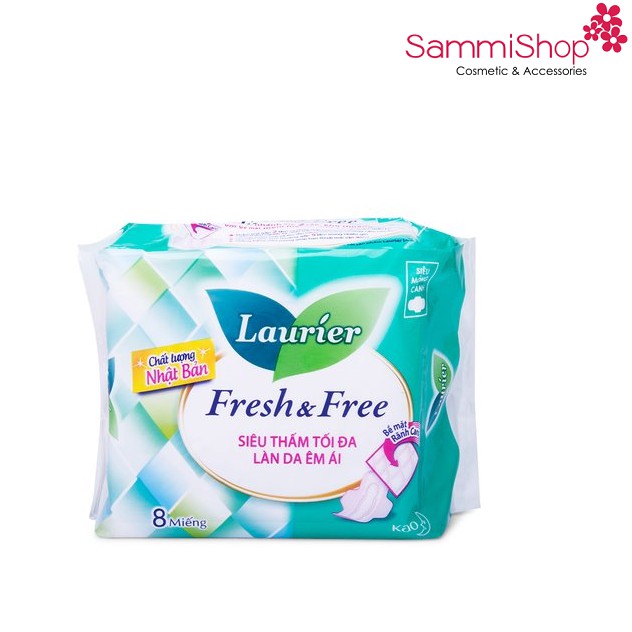 Băng vệ sinh Laurier Fresh & Free siêu mỏng ( Nhập Khẩu )