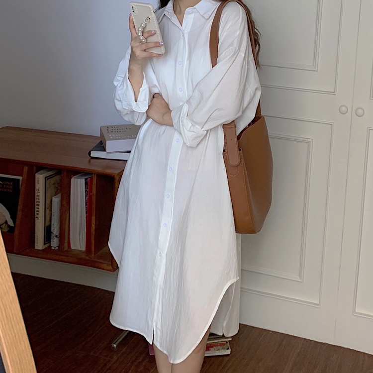 SUXI Áo Sơ Mi Dài Tay Màu Sắc Đơn Giản Thời Trang Hàn Quốc Cho Nữ