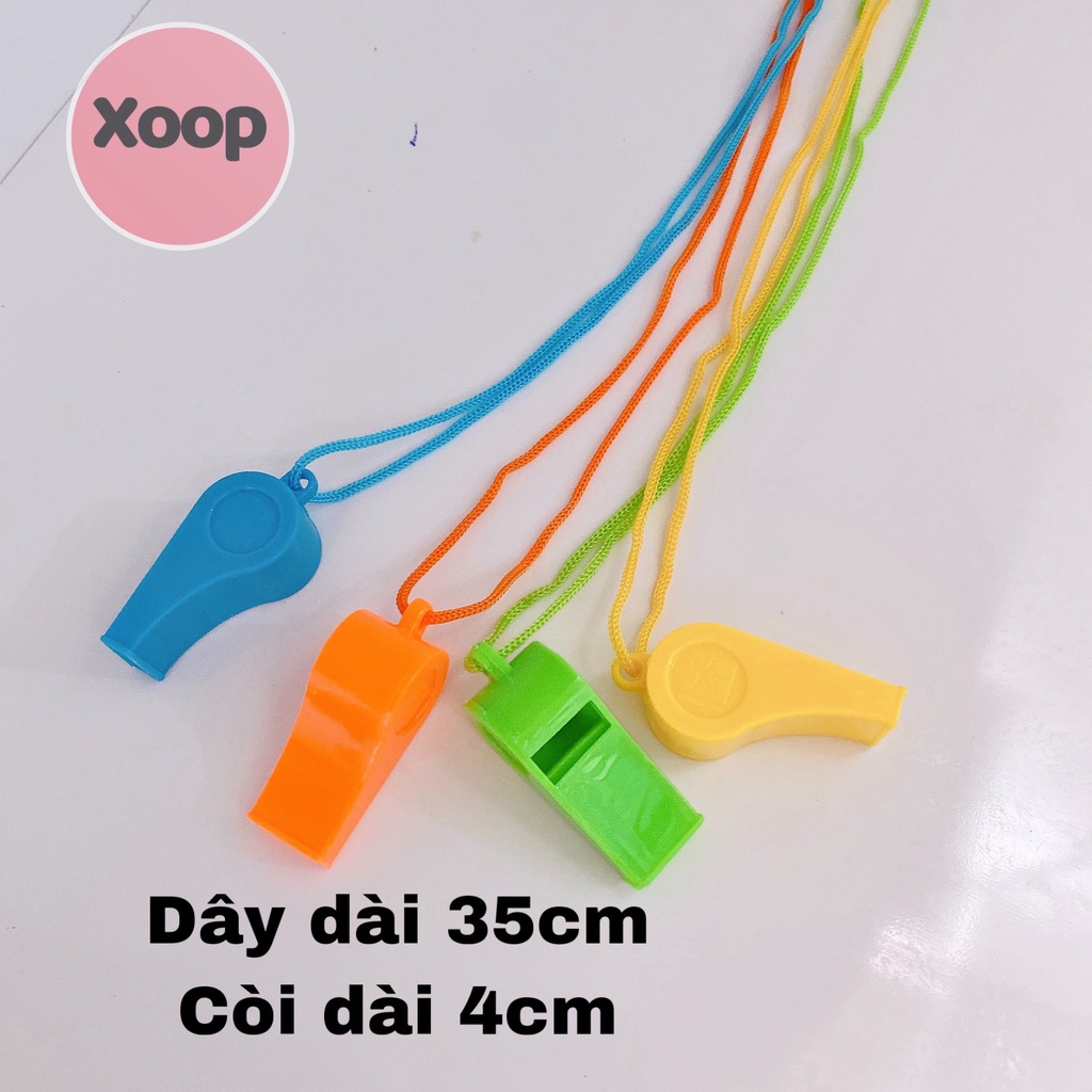 Đồ chơi còi trọng tài thể thao nhựa nhiều màu sắc cho bé