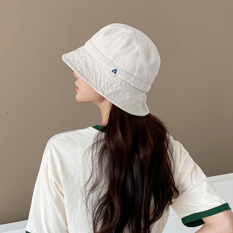 Nón Bucket Màu Đen Chống Nắng Phong Cách Hàn Quốc Cho Nữ