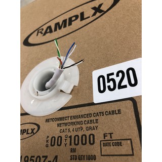 <FULL VAT> Thùng cable cáp mạng AMP CAT 5E UTP 305m 0520