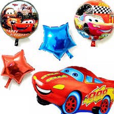 Bóng kiếng nhôm 60cm xe hơi đỏ trang trí sinh nhật HPBD